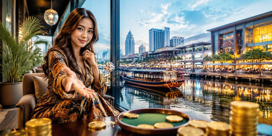 Permainan dadu kasino dengan corak batik di Johor Bahru